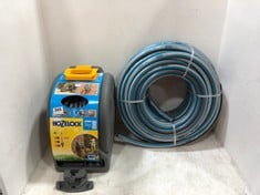 HOZELOCK WALL MOUNTED HOSE REEL WITH 25M HOSE TO INCLUDE GARDENA 50M CLASSIC HOSE