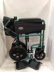 PERFORMANCE HEALTH ESCAPE LITE ATTENDANT WHEELCHAIR RACING GREEN