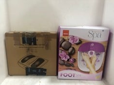 SENSIO HOME SENSIO SPA FOOT SPA TO INCLUDE HOMEDICS DELUXE SHIATSU FOOT MASSAGER WITH HEAT