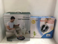 SNAILAX SHIATSU FOOT MASSAGER WITH HEAT SL-527 TO INCLUDE WARM FOOT BOTTOM CURE MASSAGER LC-803