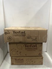 3 X ASSORTED ITEMS TO INCLUDE TEFAL COMFORT MAX 5 PIECE STAINLESS STEEL PAN SET G972S544 - RRP £100