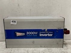 STREETWIZE 3000W (6000W PEAK) MODIFIED SINE WAVE INVERTER INVERTER SWINV3000 - RRP £455