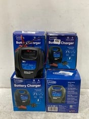 6 X STREETWIZE 12V 4A BATTERY CHARGER SWCBC4