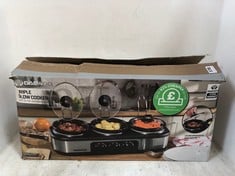 DAEWOO TRIPLE SLOW COOKER