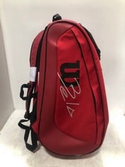 WILSON BELA SUPER TOUR PADEL BAG RED