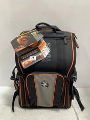 KLEIN TOOLS TRADESMAN PRO 55655 TOOL STATION BACKPACK WITH WORKLIGHT - RRP £152