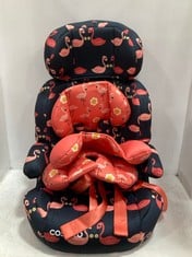 COSATTO ZOOMI GROUP 123 CAR SEAT PRETTY FLAMINGO MODEL NO - CT5375