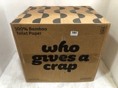 WHO GIVES A CR*P 100% BAMBOO TOILET PAPER 48 SUPER LONG ROLLS