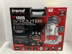 TREND T18S/R14K2 1/4" ROUTER BRUSHLESS MOTOR - RRP £239