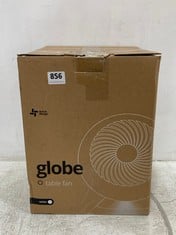 GLOBE TABLE FAN WHITE