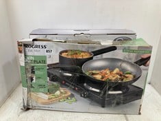 QUEST FAST HEAT ELECTRIC WOK TO INCLUDE PROGRESS TWIN HOT PLATE