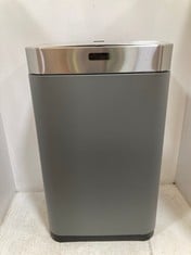 TOWER 75L RECTANGULAR SENSOR BIN TITANIUM