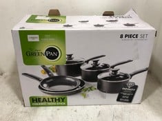 THE ORIGINAL GREEN PAN 8 PIECE PAN SET