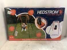 HEDSTROM FOLDING TODDLER SWING TO INCLUDE WHEELIVE INLINE SKATES