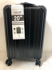 COOLIFE HARD SHELL SUITCASE IN BLACK 55CM