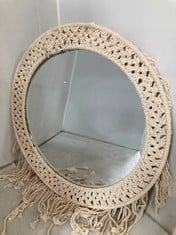 4 X STONE THE CROWS LARGE CLASSIC MACRAME MIRROR - - TOTAL RRP £280