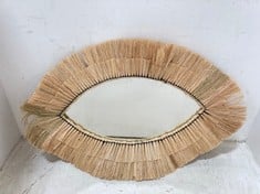 1 X STONE THE CROWS LARGE OVAL GRASSES MIRROR - - TOTAL RRP £100