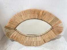 1 X STONE THE CROWS LARGE OVAL GRASSES MIRROR - - TOTAL RRP £100