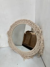 4 X STONE THE CROWS LARGE CLASSIC MACRAME MIRROR - - TOTAL RRP £280