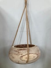 5 X STONE THE CROWS LARGE DEEP ROUND HANGING PLANTER