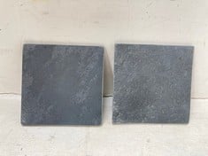 24 X STONE THE CROWS SET OF 2 SQUARE PLACEMATS - SQ 15CM - TOTAL RRP £168