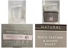 JOHN LEWIS DUCK FEATHER & DOWN DUVET - TOG 13.5 - SIZE SINGLE