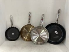 4 X ASSORTED PANS TO INCLUDE 5-PLY THERMACORE 24CM FRY PAN