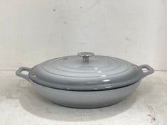 JOHN LEWIS CAST IRON 31CM SHALLOW CASSEROLE DISH WITH LID