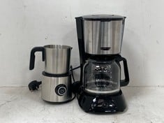 JOHN LEWIS DRIP FILTER COFFEE MACHINE AND JOHN LEWIS MILK FROTHER