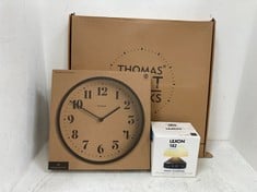 3 X ASSORTED CLOCKS TO INCLUDE LEXON MINA SUNRISE ALARM CLOCK MODEL NO - LR153