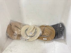 4 X ASSORTED JOHN LEWIS ACCESSORIES TO INCLUDE JOHN LEWIS SAFARI HAT CHARCOAL SIZE S/M