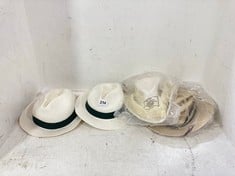 4 X ASSORTED JOHN LEWIS ACCESSORIES TO INCLUDE JOHN LEWIS PANAMA MULTI BAND HAT SIZE MEDIUM