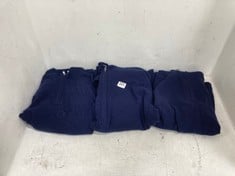 3 X ASSORTED JOHN LEWIS MENS CLOTHING TO INCLUDE JOHN LEWIS NAVY BLUE CASHMERE ZIP UP HOODED SWEATER SIZE XLARGE