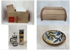 BOX OF ASSORTED HOME ITEMS TO INCLUDE JOHN LEWIS SWAN QUATER TURN MIXERTAP