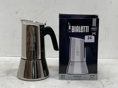 BIALETTI VENUS STOVE TOP CAFFETTIERA IN SILVER SIZE 10