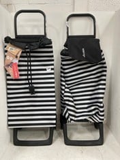 2 X ROLSER I MAX MARINA 4L SHOPPING TROLLEY BAGS IN STRIPE-RRP £250