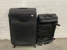 JOHN LEWIS MELBOURNE 77CM 4-WHEEL LARGE SUITCASE IN BLACK