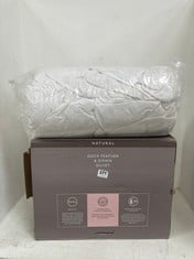 NATURAL DUCK DOWN FEATHER & DOWN DUVET IN SIZE SINGLE 10.5 TOG