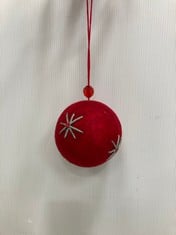 120 X STONE THE CROWS LG FELT BAUBLE & POM POM-HGT 30CM - TOTAL RRP £720