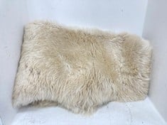 JOHN LEWIS 100% SHEEPSKIN RUG IN IVORY L180 x W115 x D4.5 - 6CM - RRP £200