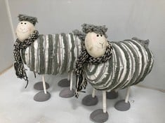 6 X STONE THE CROWS SET 2 - LARGE SHEEP - HEIGHT 32CM - TOTAL RRP £258