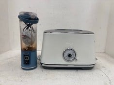 NINJA BLAST PORTABLE BLENDER AND SAGE THE TOAST SELECT LUXE IN SEA SALT