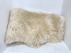 JOHN LEWIS 100% SHEEPSKIN RUG IN IVORY L180 x W115 x D4.5 - 6CM - RRP £200