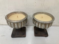 36 X STONE THE CROWS PLAIN CANDLEHOLDER - SILVER - HEIGHT 10CM - TOTAL RRP £252