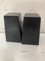 72 X STONE THE CROWS CANDLE/INCENSE HOLDER - BLACK - HEIGHT 8CM - TOTAL RRP £432