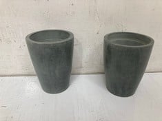 36 X STONE THE CROWS BEAKER - VERDIGRIS - GHT 10CM - TOTAL RRP £360