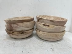 6 X STONE THE CROWS SMALL ROUND BOWL - DIAMETER 25CMS - TOTAL RRP £120