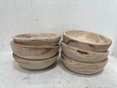 6 X STONE THE CROWS SMALL ROUND BOWL - DIAMETER 25CMS - TOTAL RRP £120