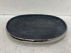 12 X STONE THE CROWS MEDIUM LOW DISH - CHARCOAL - TOTAL RRP £288