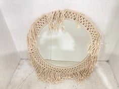 2 X STONE THE CROWS LARGE CLASSIC MACRAME MIRROR - - TOTAL RRP £140